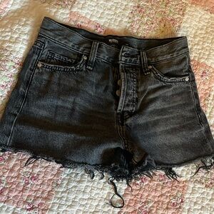 Hudson distressed charcoal shorts